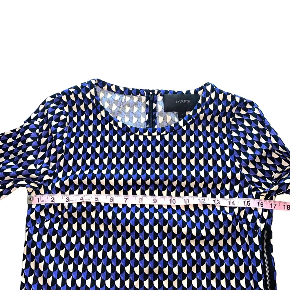 JCrew Jet Set Geometric Side Zip Shift Dress - Picture 13 of 15